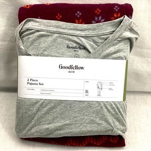 GOODFELLOW & CO MEN’S 2 PIECE PAJAMA SET SIZE: XL COLOR : GRAY AND PURPLE NWT